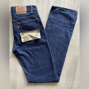 Vintage 80s Deadstock Levis 701-0115 Student Denim Jeans Size 29x34 Made in USA